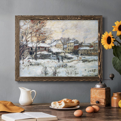 Effet de neige avec soleil couchant, 1875, reproduction d'art sur toile
