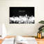 Impression sur toile Dallas Skyline BW-1054033222