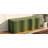 Velmora Modern Minimalist Velvet Wave Upholstered Storage Ottoman Bench
