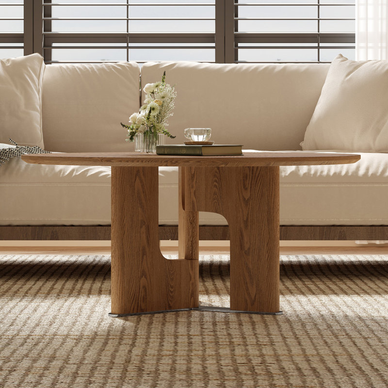 Table basse ronde et rustique