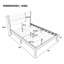 Structure de lit plateforme avec tête de lit tapissier-130618600-130618604