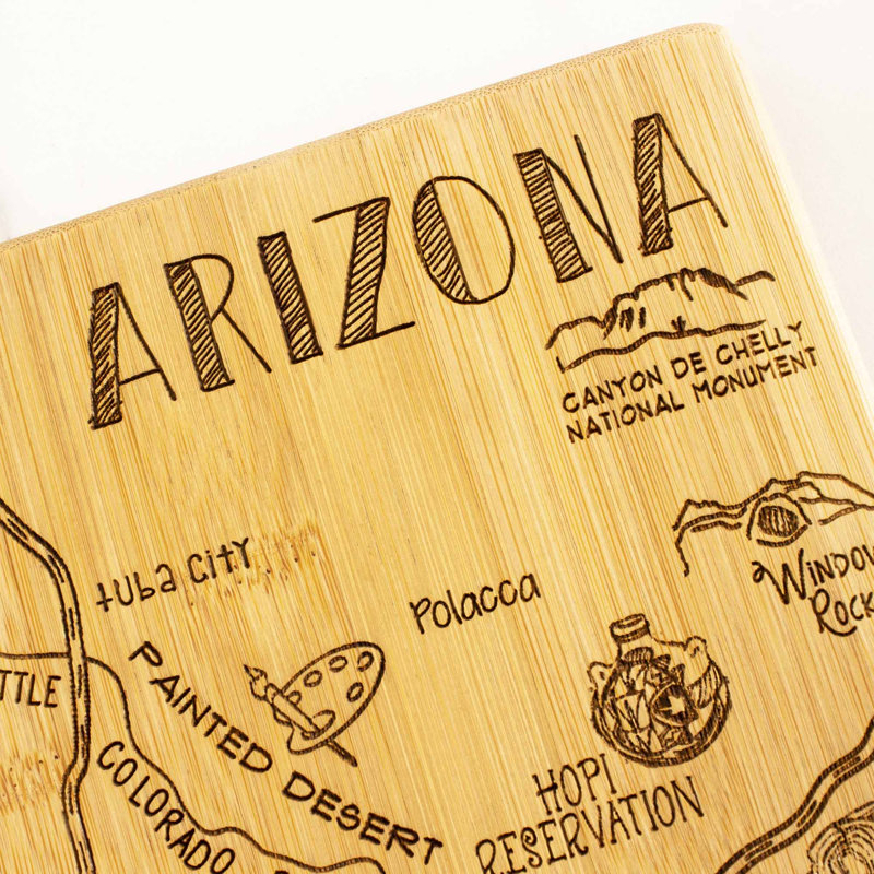 Totally Bamboo State Destination Series Bamboo Arizona Cutting Board