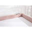 Lit de jour rembourré avec lit gigogne rose à motif de losanges polyvalent pour chambre à coucher et salon, stable et confortable