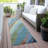 Machine Washable Indoor/Outdoor Xhevrie Blue Rug-111829217