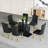 Lapeikis Glass Top Dining Table-1181224801