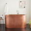 Raksha 60" Double-Wall Copper Soaking Tub with Included Overflow Drain and Foam Insulation-882257618