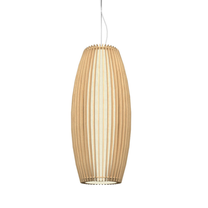 Luminaire suspendu Stecche Di Legno, H 27,3 po x l 12,09 po x P 12,09 po, Érable
