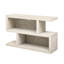 Console de style rétro (naturel) - 2 tablettes ouvertes pour présentation, symétrie géométrique naturelle, ajoute de la beauté à la décoration intérieure