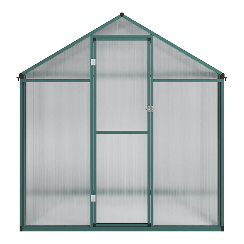 Cerone Greenhouse, 194.5cm H x 185cm W x 185.6cm D, Green