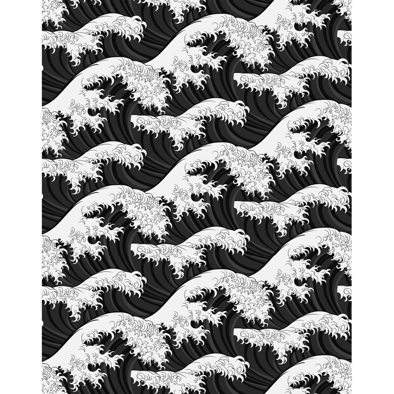 Bartucca 7m x 75cm Wallpaper Roll, Black