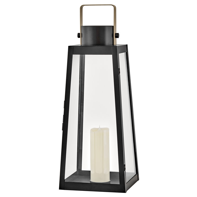 Hugh 28" Portable Indoor/Outdoor Decorative LED Candle Lantern