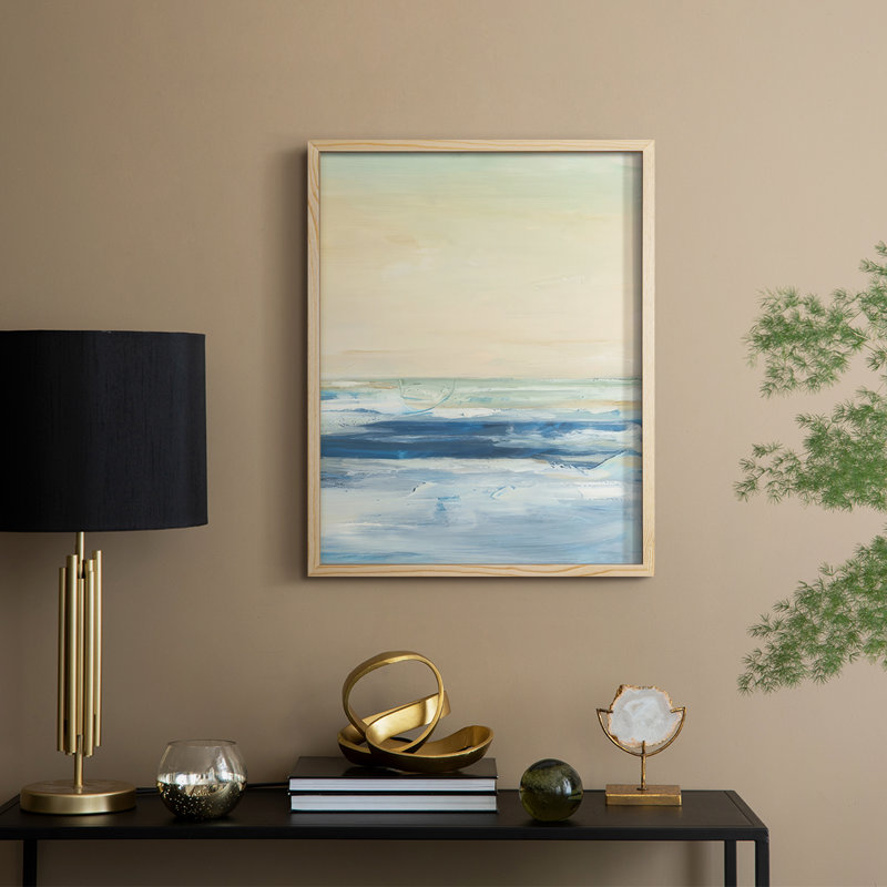 Warm Skies II, reproduction encadrée - bois massif, Naturel, H 15 po x l 12 po
