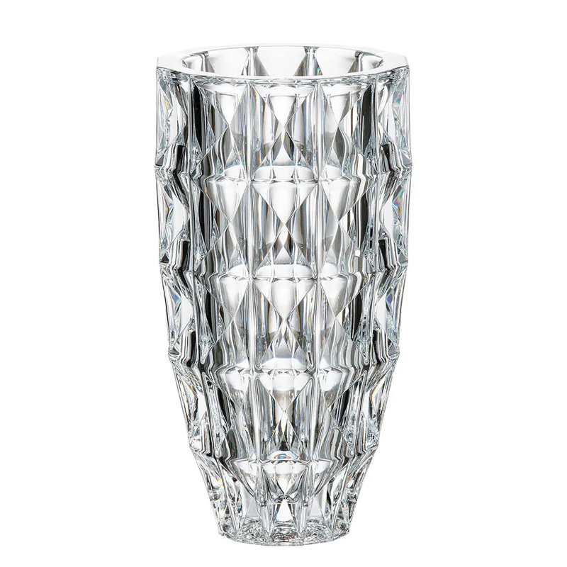 Ato Crystal Table Vase, 10" H x 5.5" W x 5.5" D