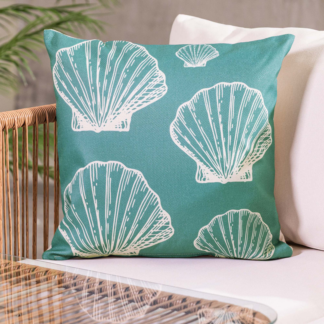 Indoor / Outdoor Abstract Square Cushion