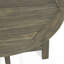 Table bistro d'extérieur pliante demi-ronde en bois d'acacia, finition grise-1242562733