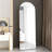 Durable Floor Mounted Full Length Mirror With Stylish Arched Design For Home Decor And Space Enhancement