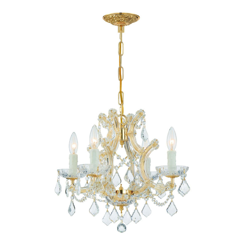 Lustre traditionnel style bougie Wehr, Italien, Or