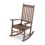 Chaise berçante d'extérieur en bois d'acacia brun