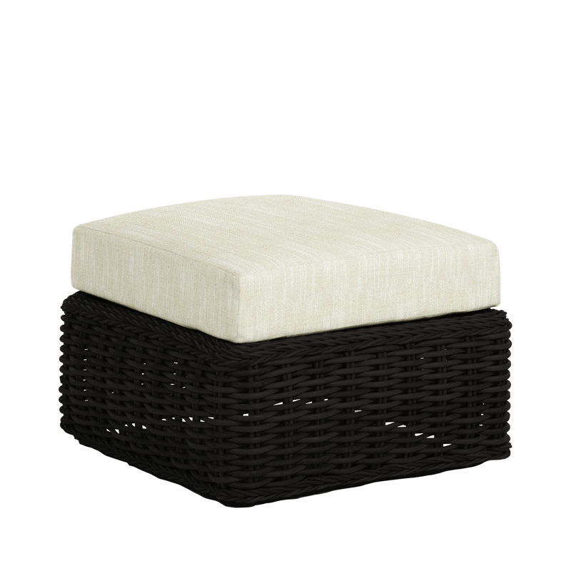 Repose-pieds Soho, Welt, Noir, InsideOut® Rollo ‑ lin crème