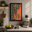 Bamboo in Teal and Gold Botanical - Wrapped Canvas-1578232204-1578232217
