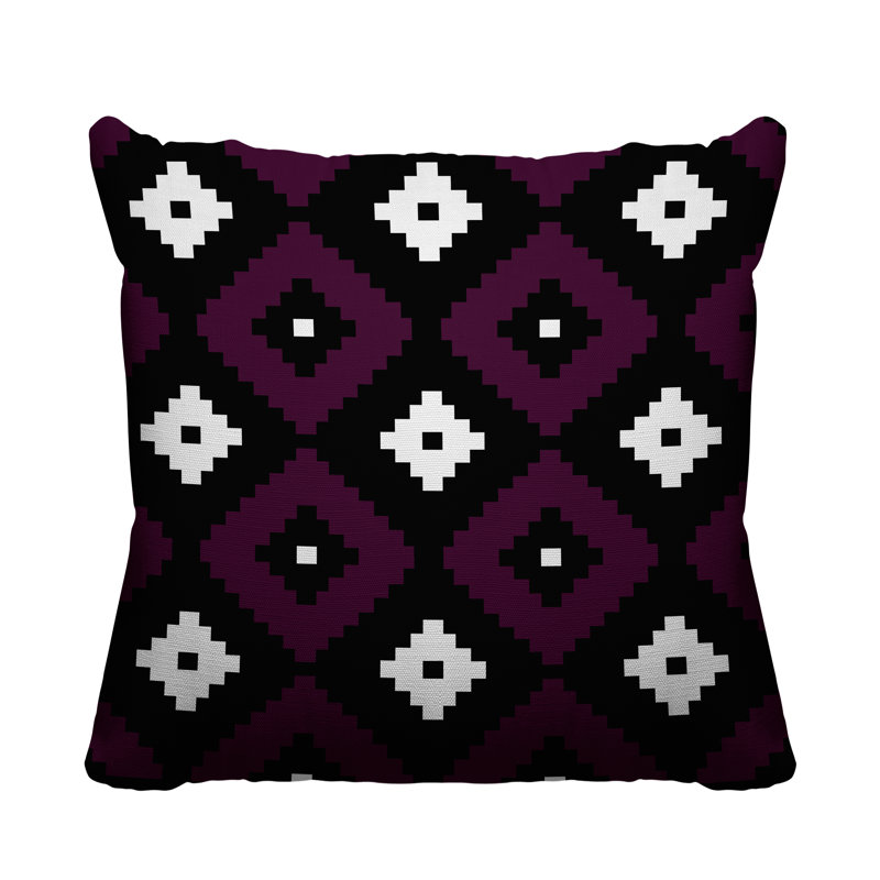 Coussin intérieur / extérieur Nosi, L 19 po x H 19 po, Mauve