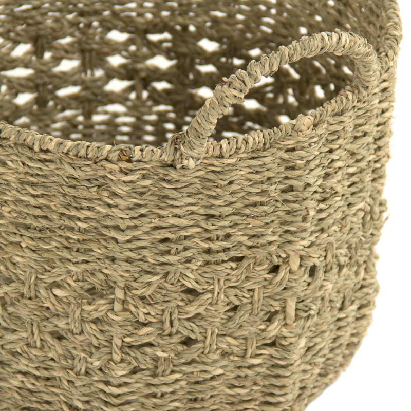 Panier en métal tissé, H 10,75 po x l 14 po x P 14 po
