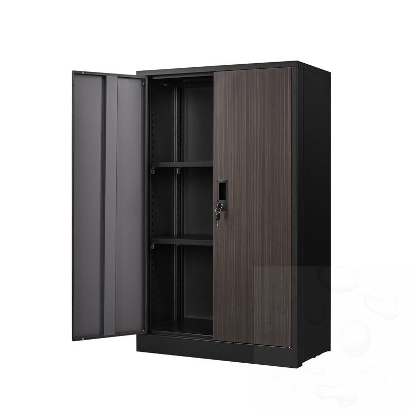 Armoires de rangement en métal avec portes verrouillables et tablette réglable