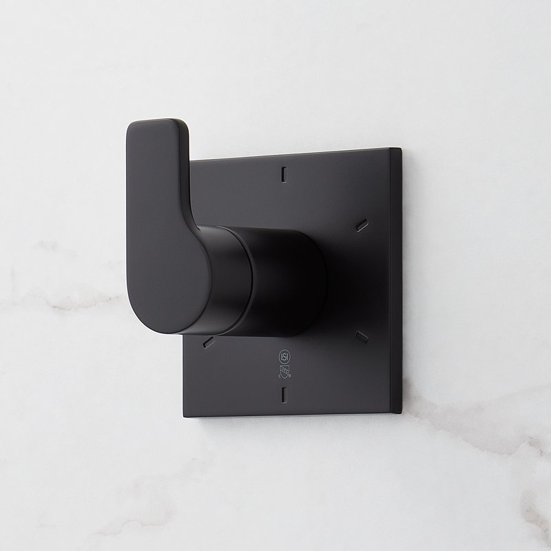 Système de douche thermostatique Hibiscus avec 3 jets pour le corps, barre coulissante et douche à main