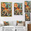 «Flowerful Octopus Deep Sea Boho Vintage», art mural poulpe / calmar-1478422868-1478422869