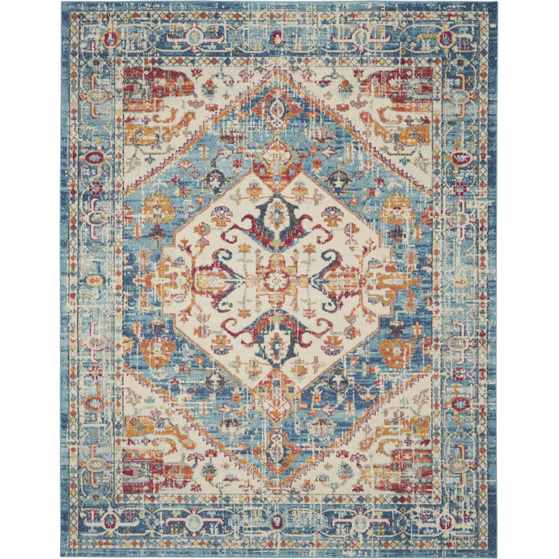 Tapis ivoire traditionnel Augusta, Rectangle 8 pi x 10 pi