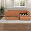 Lit pour enfant multifonctionnel avec rangement Safe, tissu Boucle, style moderne