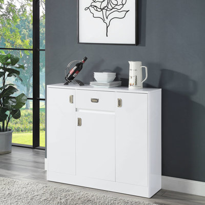 Serveur blanc païen au fini lustré