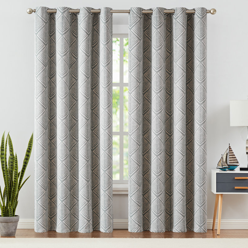 Paire de rideaux obscurcissant Meghanne, gris, L 50 po x L 84 po