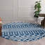 Tapis bleu / crème Altom-794733203