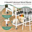 Ensemble de table de bar 3 pièces, ensemble de table de salle à manger pour 2 personnes, ensemble de table de bar et de chaises avec tabouret en polyuréthane et 4 tablettes de rangement ouvertes, ensemble de table de pub pour les petits espaces-231532228-231532249-231532255