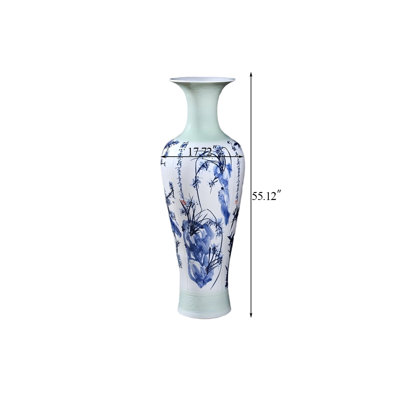 Grand vase en céramique 55,12 po Jingdezhen
