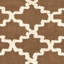 Fullerton Geometric Handmade Looped Chocolate/Ivory Area Rug-19259861
