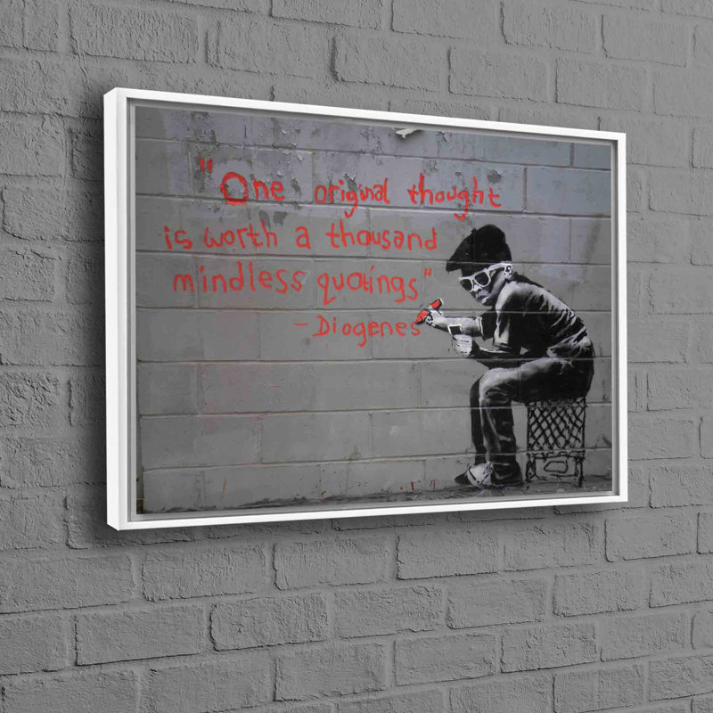 Print on Canvas, 80cm H x 110cm W, White, Framed Print without Mat
