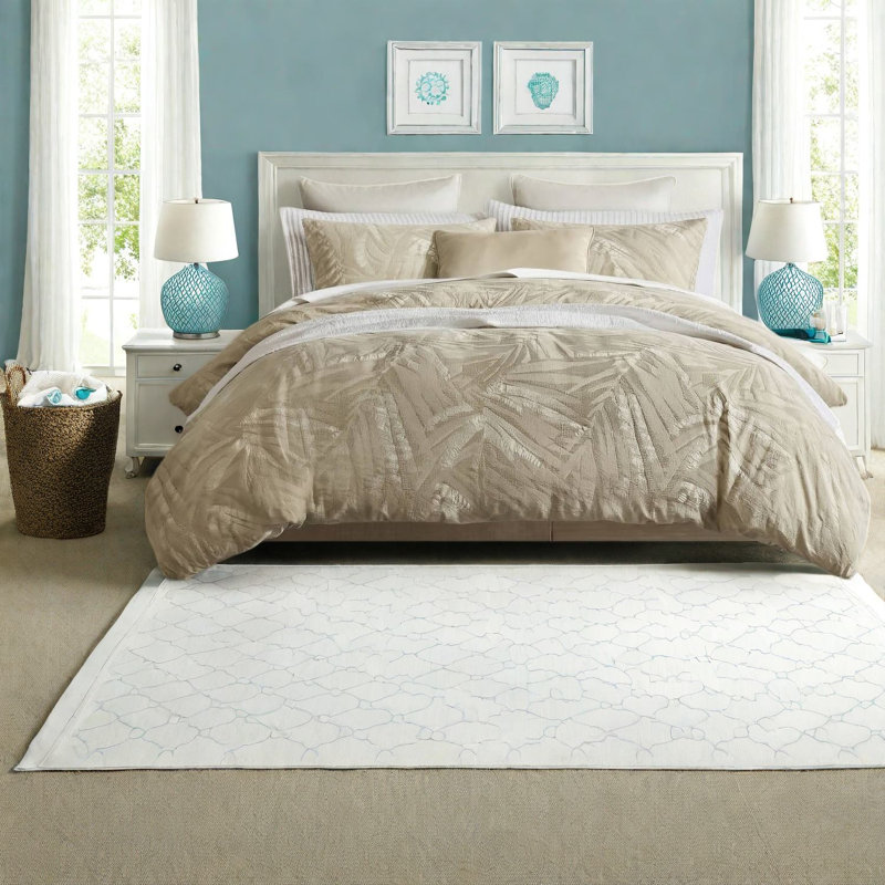 Premium Cotton Bedding Sets, Full Queen Modern Linen Duvet for Home
