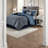 Luxury Navy Bedding Sets, Polyester Jaquard Modern Design, Perfect For Home