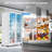 Commercial Merchandiser Refrigerator With 2 Glass Doors, 27.1 Cu.Ft, Display Beverage Cooler Fridge With LED Lighting For Bar Restaurant Cafe, ETL NSF Certified, White