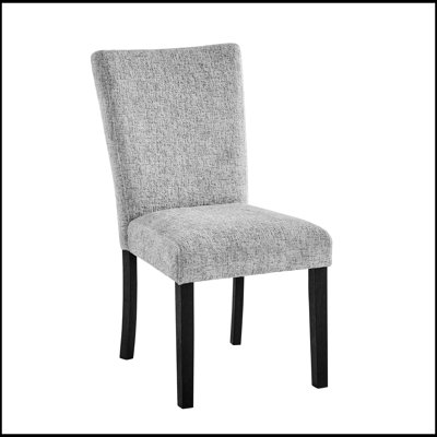 Ensemble de chaises de salle à manger 2 pièces à conception ergonomique et durable Oceanic Gray
