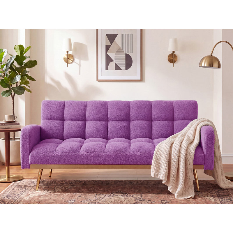 Canapé-lit convertible de 69 po avec futon, Purple