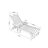 White Patio Chair , 5 , For Outdoor Comfort & Style Adjustable Lounge , Garden Enjoyment