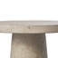 Table de bout en faux travertin Bergman, taupe