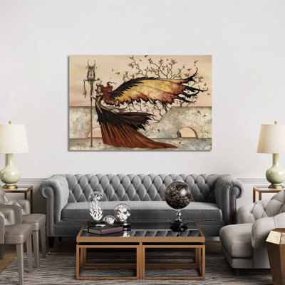 «Autumn Stroll» par Amy Brown, impression sur toile tendue