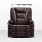 Ellamae Wide Power Recliner Lift Chair with Massage and Heat, Faux Leather-1261583420