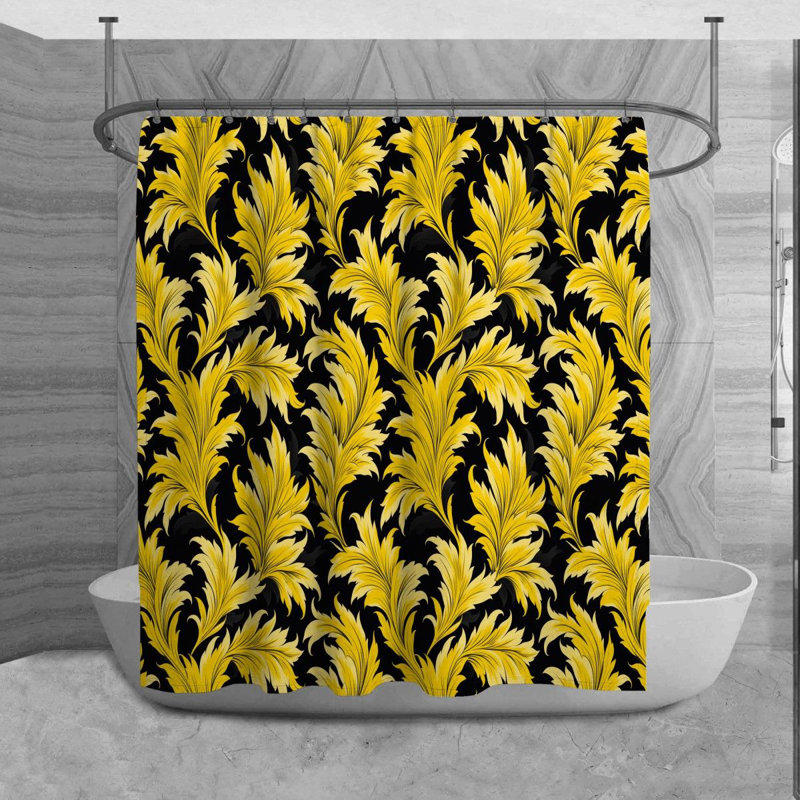 Mikenlee Floral Shower Curtain, 84'' H x 70'' W