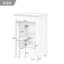 Meuble-lavabo avec lavabo en céramique 20 po, armoire de salle de bain avec porte à fermeture douce-106509291