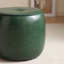 30cm Small Tufted Round Upholstered Ottoman-1622028405